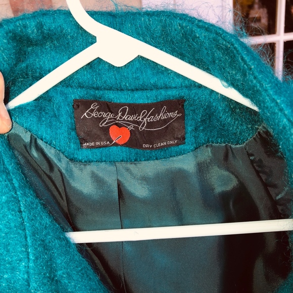 GEORGE DAVID FASHIONS mohair coat/gorgeous color - Picture 2 of 8